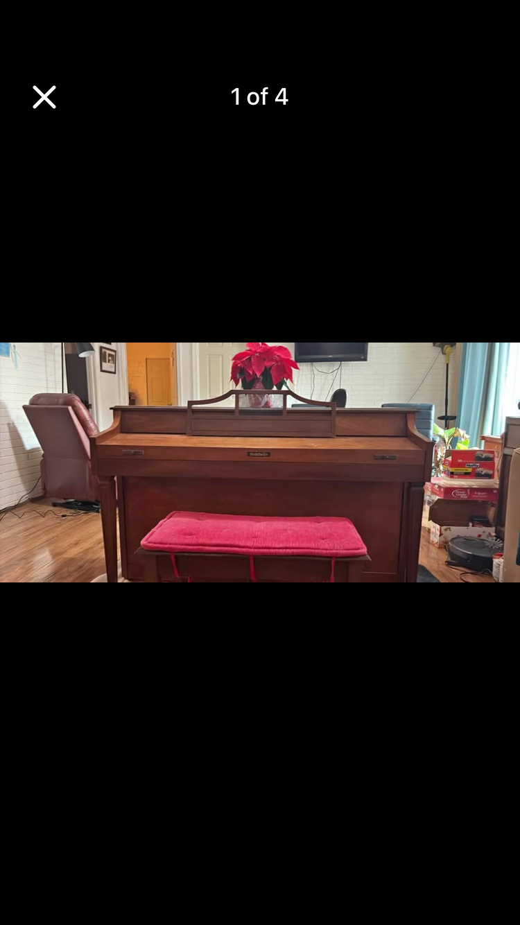 Upright piano moved by RVA Movers in Richmond VA
